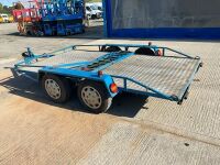 APPROX. 12ft x 6ft TWIN AXLE CAR TRANSPORTER TRAILER - 5