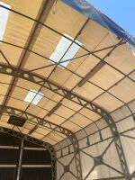 APPROX. 35ft LONG x 33ft WIDE x 25ft HIGH GALVANISED TEMPORARY BUILDING - 10