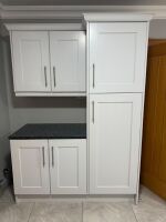 GREY SHAKER PAINTED UTILITY LAUNDRY UNITS - 2