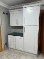 GREY SHAKER PAINTED UTILITY LAUNDRY UNITS - 3