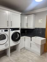 GREY SHAKER PAINTED UTILITY LAUNDRY UNITS - 6