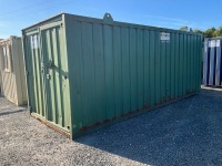 APPROX. 20ft x 8ft ANTI VANDAL SITE STORAGE CONTAINER (GREEN) - 3