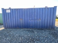 APPROX. 20ft x 8ft ANTI VANDAL SITE STORAGE CONTAINER (BLUE) - 9