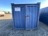 APPROX. 20ft x 8ft ANTI VANDAL SITE STORAGE CONTAINER (BLUE) - 11