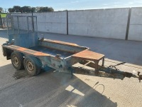IFOR WILLIAMS APPROX 8FT X 4FT 2.7 TONTWIN AXLE PLANT TRAILER - 13