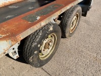 IFOR WILLIAMS APPROX 8FT X 4FT 2.7 TONTWIN AXLE PLANT TRAILER - 17