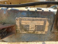 IFOR WILLIAMS APPROX 8FT X 4FT 2.7 TONTWIN AXLE PLANT TRAILER - 24