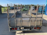  IFOR WILLIAMS APPROX. 14FT X 6FT7" 3.5 TON TWIN AXLE DROPSIDE PLANT TRAILER - 7