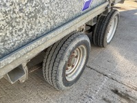  IFOR WILLIAMS APPROX. 14FT X 6FT7" 3.5 TON TWIN AXLE DROPSIDE PLANT TRAILER - 11