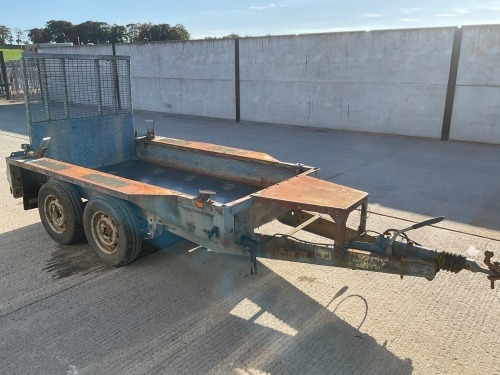 IFOR WILLIAMS APPROX 8FT X 4FT 2.7 TONTWIN AXLE PLANT TRAILER