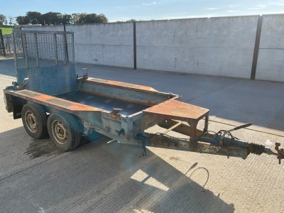 IFOR WILLIAMS APPROX 8FT X 4FT 2.7 TONTWIN AXLE PLANT TRAILER