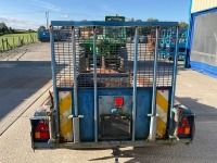 IFOR WILLIAMS APPROX 8FT X 4FT 2.7 TONTWIN AXLE PLANT TRAILER - 7