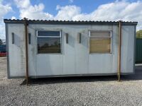 APPROX. 18ft x 9ft STEEL CLAD OPEN PLAN SITE OFFICE - 8