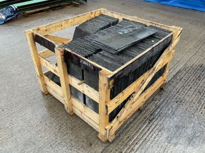 WOODEN CRATE TO INC. APPROX 420No. 24x12 BANGOR BLUE SLATES
