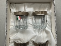 4NO.  UNUSED CRISTALLERIA FRATELLI FUME GLASSES - 2