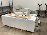 GREY SHAKER PAINTED UTILITY LAUNDRY UNITS - 12