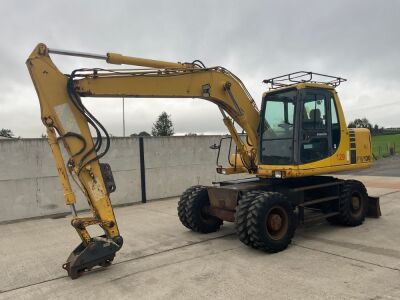 KOMATSU PW130-6K 13 TON RUBBER WHEELED EXCAVATOR