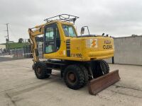 KOMATSU PW130-6K 13 TON RUBBER WHEELED EXCAVATOR - 3