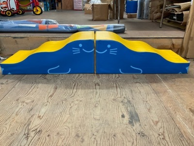 2No. WEPLAY SOFTPLAY WAVY RAMPS