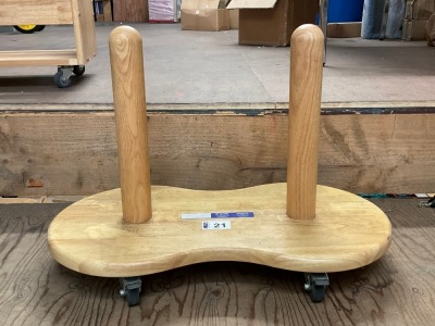 UNUSED KIT FOR KIDS HARDWOOD MOBILE STORAGE RACK
