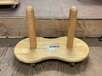 UNUSED KIT FOR KIDS HARDWOOD MOBILE STORAGE RACK - 3