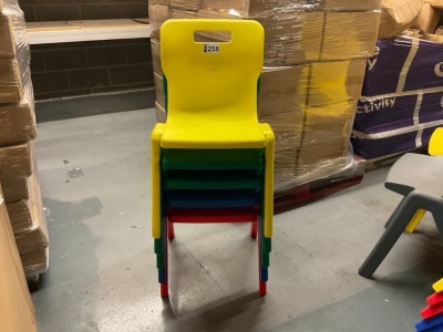 APPROX. 5No. TITAN T4-ANY2 CLASSROOM PLASTIC CHAIRS