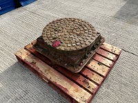 2No. HEAVY DUTY MANHOLE COVERS  - 2