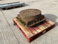 2No. HEAVY DUTY MANHOLE COVERS  - 4