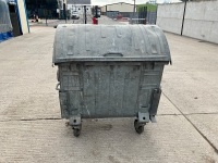 1No. GALVANISED 1100L REFUSE BIN  - 6
