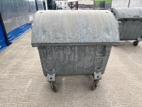 1No. GALVANISED 1100L REFUSE BIN  - 6