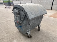 1No. GALVANISED 1100L REFUSE BIN  - 7