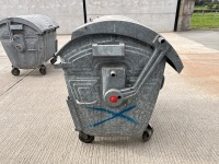 1No. GALVANISED 1100L REFUSE BIN  - 8