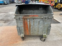 1No. GALVANISED 1100L REFUSE BIN  - 2