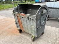 1No. GALVANISED 1100L REFUSE BIN  - 3