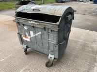 1No. GALVANISED 1100L REFUSE BIN  - 3
