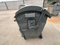 1No. GALVANISED 1100L REFUSE BIN  - 4