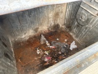 1No. GALVANISED 1100L REFUSE BIN  - 5