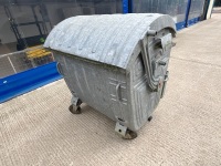 1No. GALVANISED 1100L REFUSE BIN  - 7