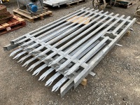 2No. GALVANISED METAL GATES  - 2