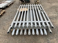 2No. GALVANISED METAL GATES  - 3