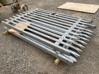 2No. GALVANISED METAL GATES  - 4