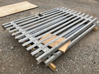 2No. GALVANISED METAL GATES  - 6