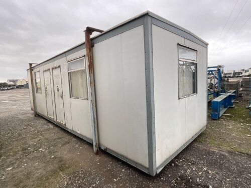 APPROX. 30ft x 10ft STEEL CLAD 2 OFFICE CABIN