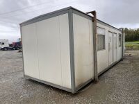 APPROX. 30ft x 10ft STEEL CLAD 2 OFFICE CABIN - 19
