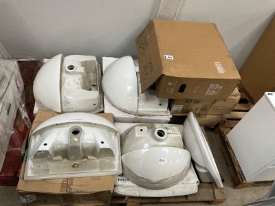 MIXED PALLET OF CERAMIC BASINS