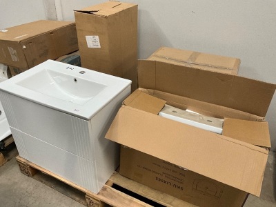 PALLET LOT TO INC. QTY OF UNITS & BASIN