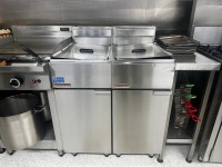 FASTFRI TWIN BASKET FRESTANDING FRYER (LPG)