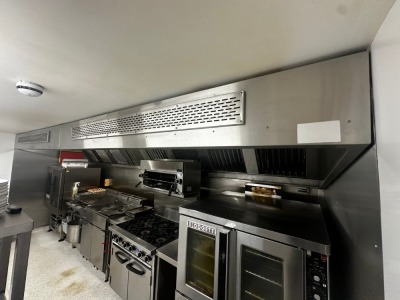 COMMERCIAL EXTRACTION CANOPY KIT WITH AIR INTAKE & EXTRACTIONS