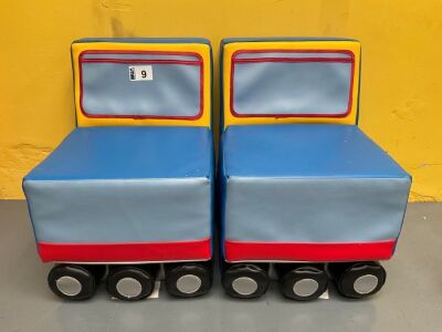 2No. UNUSED KIT FOR KIDS TRAIN SINGLE SEATS
