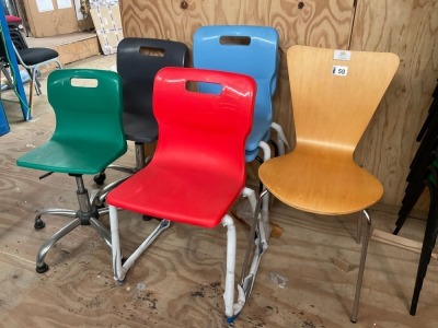 APPROX. 6No. ASSORTED CLASSROOM CHAIRS